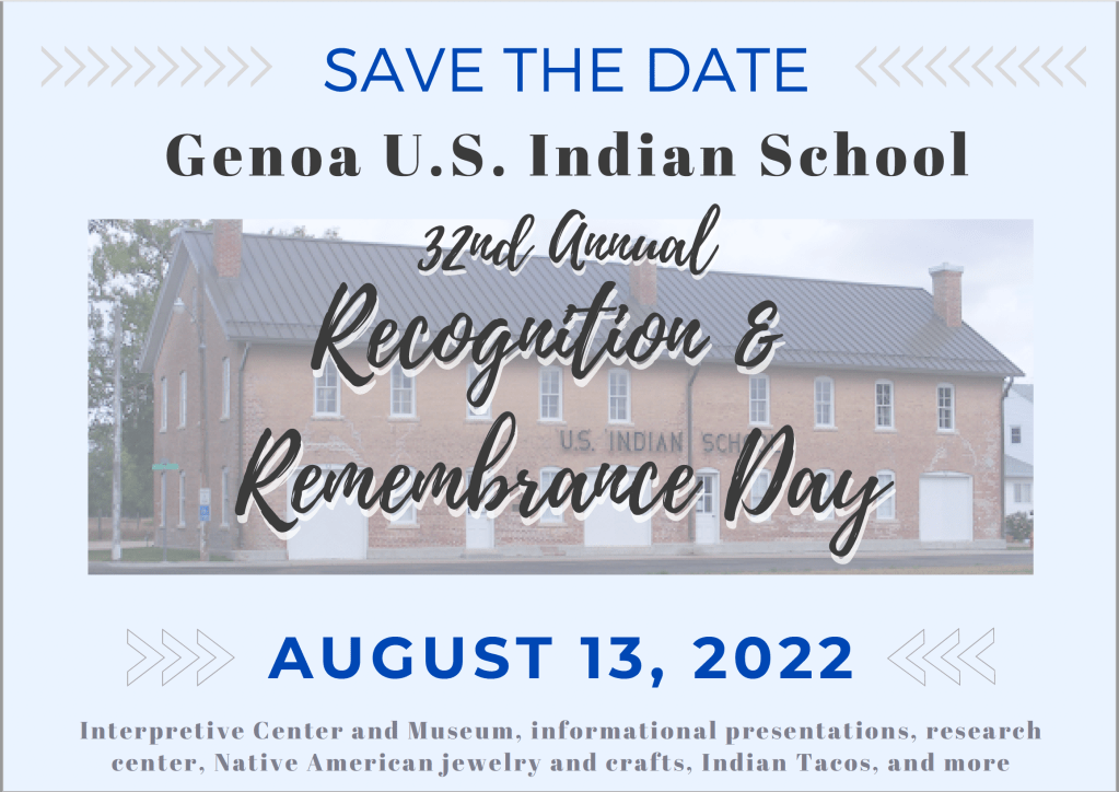 Save the date photo with basic information about the event.